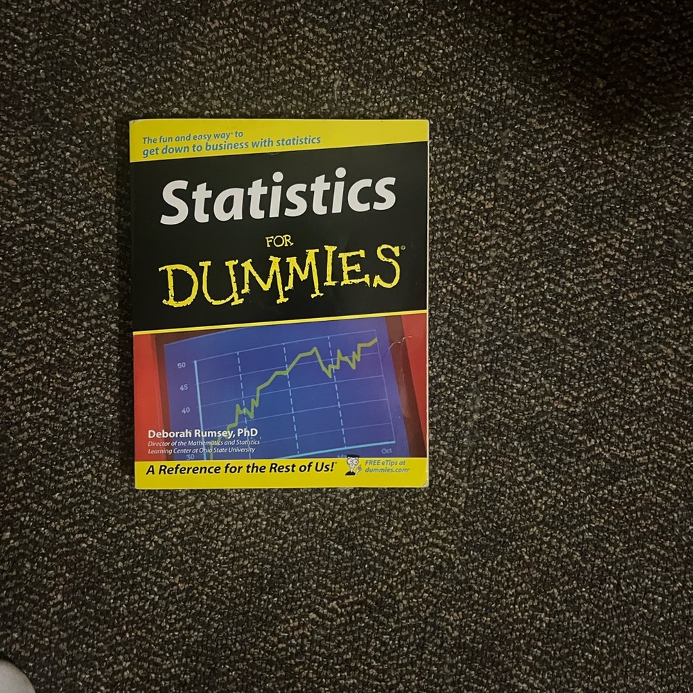 Statistics For Dummies Book